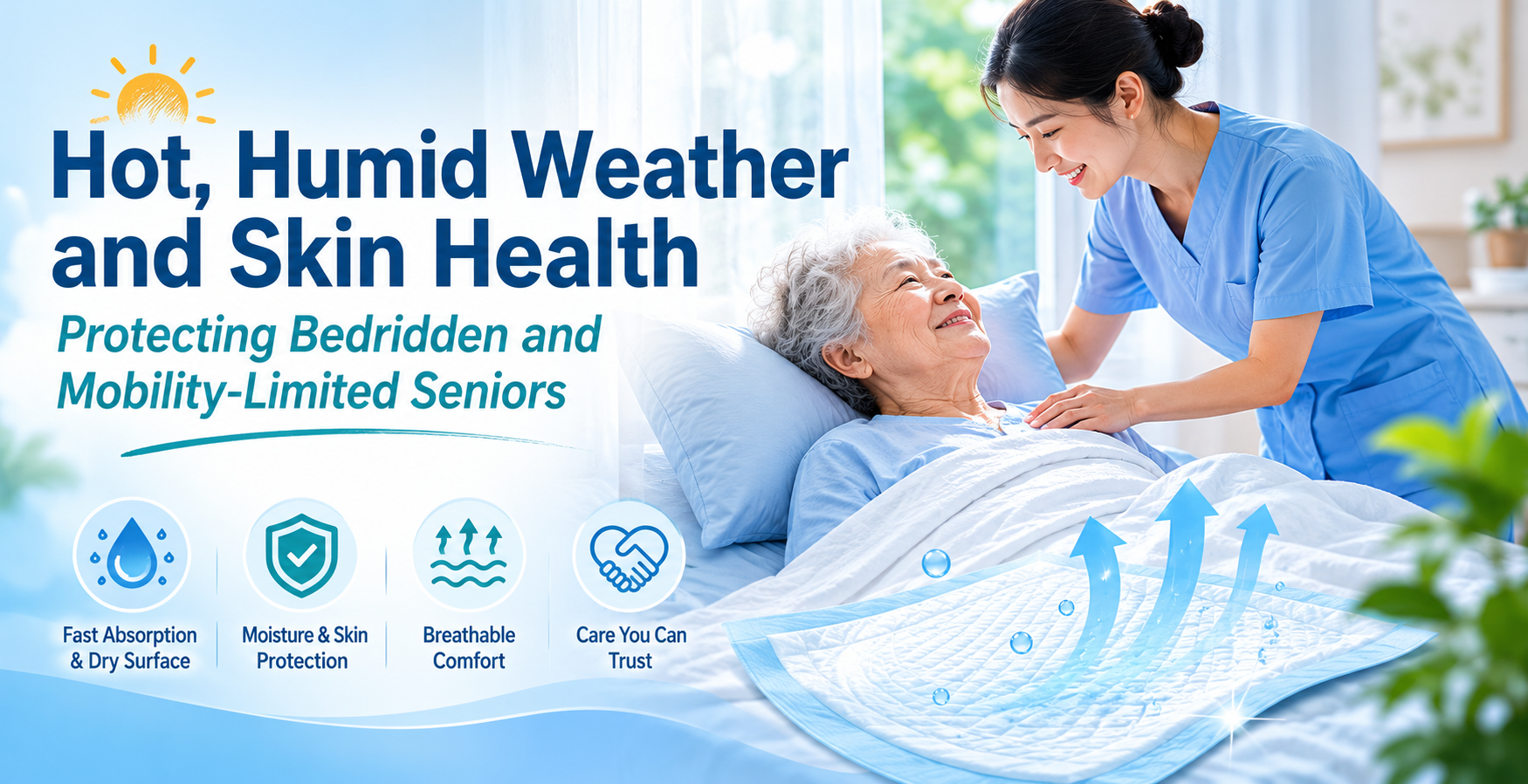 Hot, Humid Weather and Skin Health: Protecting Bedridden and Mobility-Limited Seniors During Summer